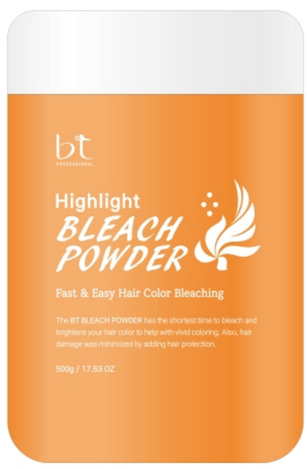 비티 하이라이트 블리치 파우더 500g 대용량 헤어탈색제 모발탈염 블랙빼기 회색 카키칼라 염색 미용실, 1개