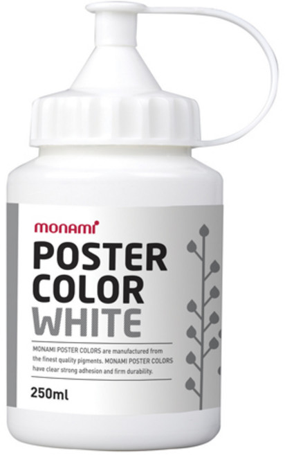 모나미 포스터컬러 흰색(250ml) 12EA, 12개