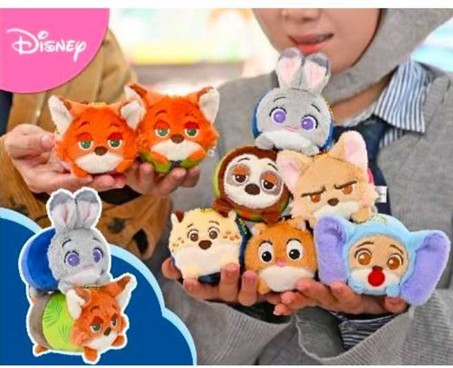 動物方城市 茱蒂 尼克 豹警官 閃電 樹懶 趴姿系列 3吋 鑰匙圈, 1個