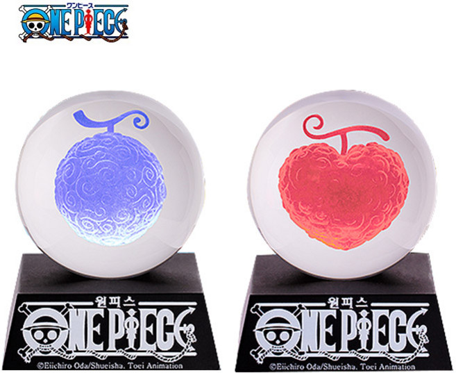 원피스 악마의 열매 크리스탈 무드등 2종 취침등, 고무고무열매