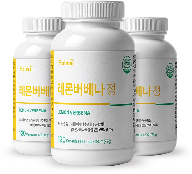 레몬버베나 히비스커스 추출분말 호라산밀 치커리뿌리 비타민B군 미네랄크롬 365과채발효효소분말 함유, 3개, 120정