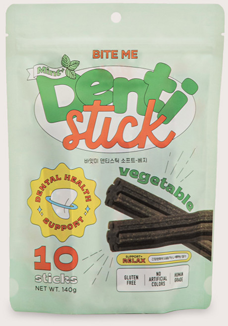 바잇미 강아지 덴티스틱 소프트 10p, 베지, 140g, 1개