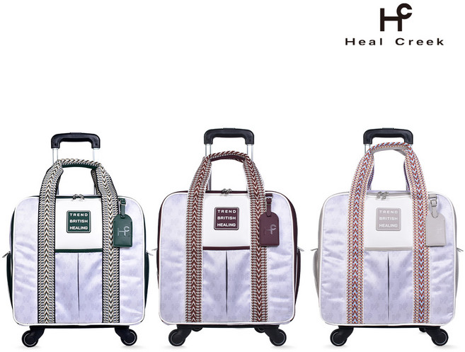 힐크릭 웨빙 골프 휠 보스턴백 골프가방 HCBB51103, 그린