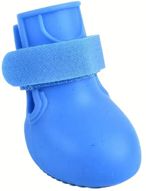 寵愛生活本舖 狗狗防滑矽膠雨鞋 圓身款 S-7XL 寵物鞋, 水藍, 1個