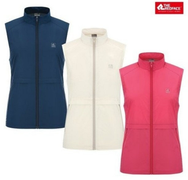 레드페이스 흡습 속건 기능이 우수함 착용감이 뛰어난 봄 여름 간절기 여성 경량 기본 스타일 방풍 집업 조끼