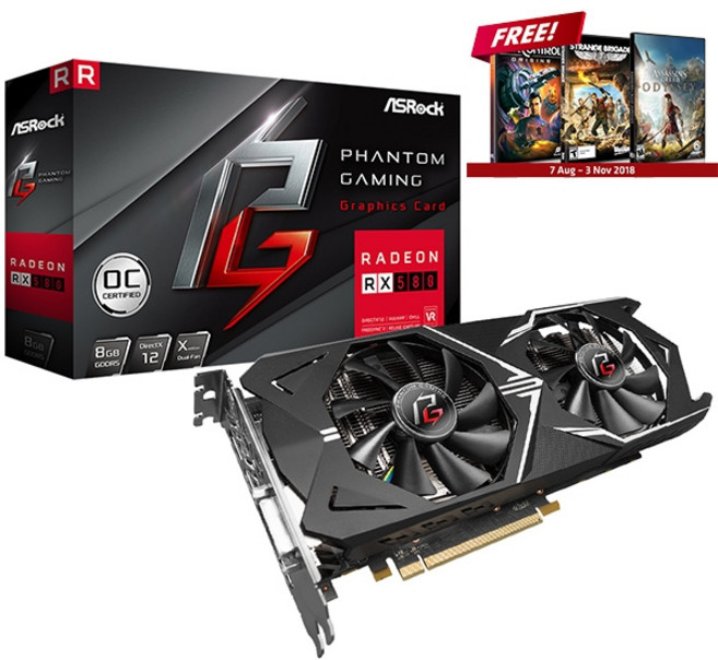 ASRock ASRock Phantom Gaming X 라데온 RX 580 OC D5 8GB 에즈윈