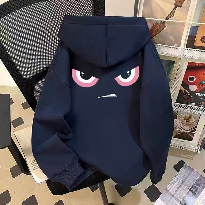 帽T男 趣味表情設計感印花 帽t女 學生帽t 連帽衛衣 長袖上衣 情侶帽t 團體服裝 百搭
