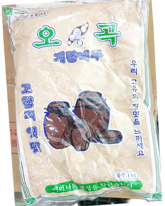 오곡 수입 메주 가루 1kg 재래식, 1개