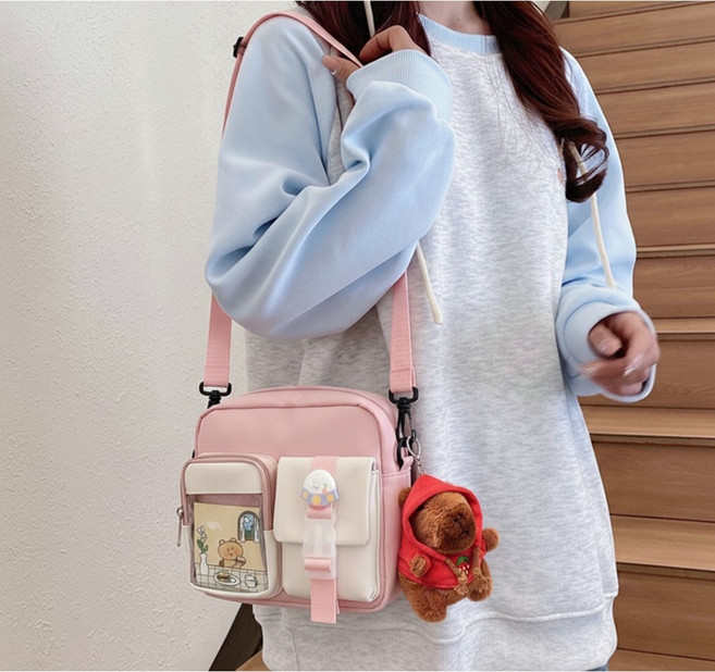 루세로 미니 크로스백 휴대폰 가방 카피바라 키링