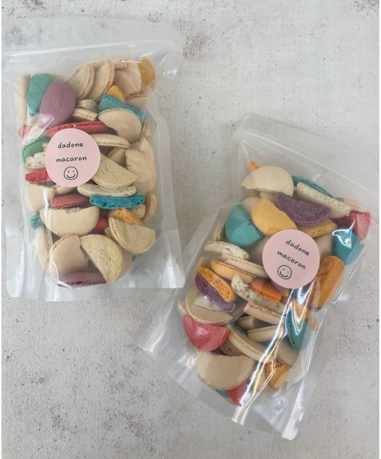 다도네마카롱 수제간식 쫀득담백 마카롱꼬끄 후레이크 대용량, 300g, 1개