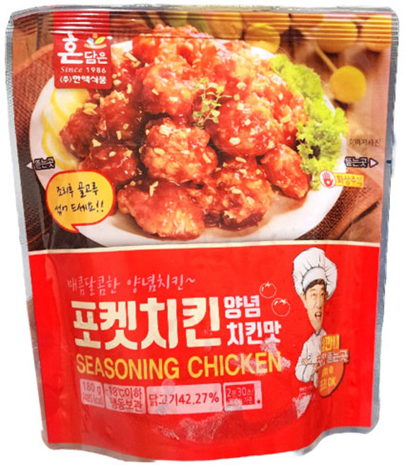 (냉동)포켓치킨 양념치킨맛180g, 1개, 180g
