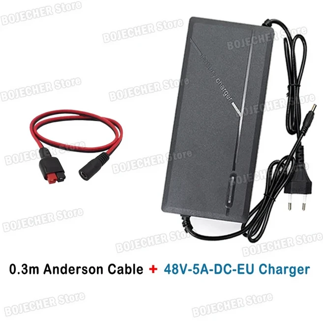 48V 72V 5A 리튬 배터리 충전기 고속 스마트 이온 팩 54.6V 84V 전원 어댑터 DC 플러그, 03 48V5ADC EU Anderson