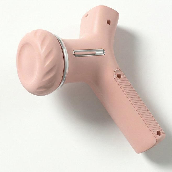 허리케인 마이온 무선 마사지건 휴대용 6단계, 핑크