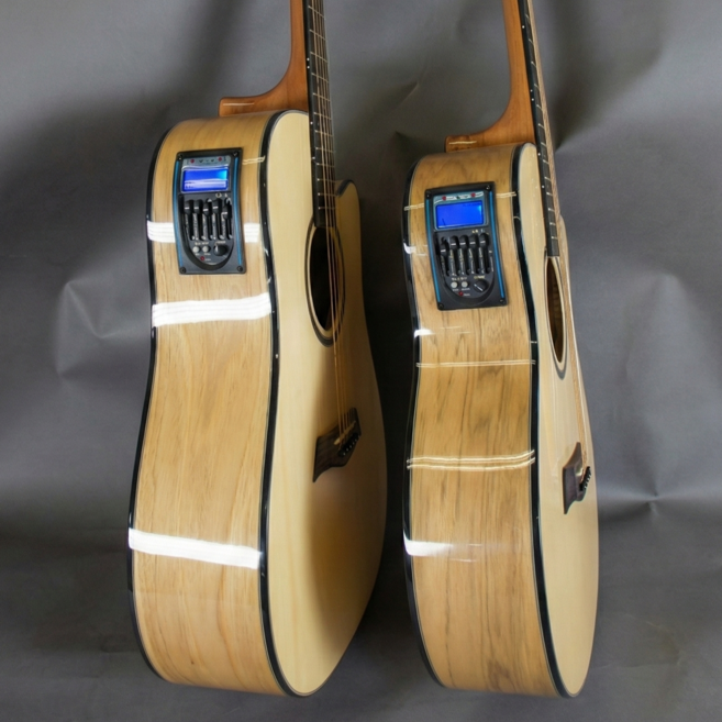 [제작사 직판] 올리비아 듀얼소스 EQ 장착 오동나무/로즈우드 어쿠스틱 통기타, 오동나무 40인치 OM바디, 1개