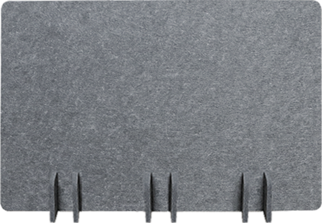 친환경 고밀도 책상칸막이 데스크파티션 방음 흡음 접이식 가림막 800x600mm, 다크그레이