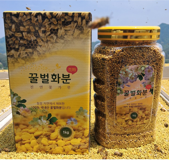 거제꿀벌 신선한 꽃가루 국산 벌화분, 1kg, 1개