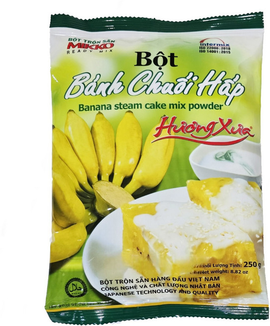 베트남 바나나스팀케이크 가루 BOT BANH CHUOI HAP, 1개, 250g