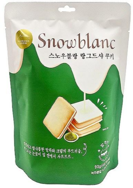 스노우블랑 랑그드샤 쿠키 말차맛 과자