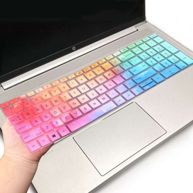 15.6인치 HP 프로북 450 G8 G9 G10/ 455 650 G8/ Z북 파워 키보드 스킨 450/455/650 G6 G7에 맞지 않음 -컬러풀, Colorful