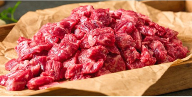 한우 1++ 국거리(양지) 500g [원산지:국내산 한우], 1개