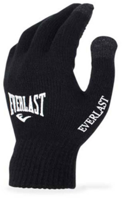 에버라스트 니트장갑 스마트폰 터치 방한 보온 장갑, 블랙, 1개