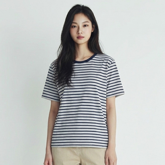 레몬소울 여성용 클루 단가라 라운드 반팔티