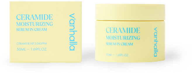 V'anhalla] 세라마이드 모이스처라이징 세럼 인 크림, 1개, 50ml