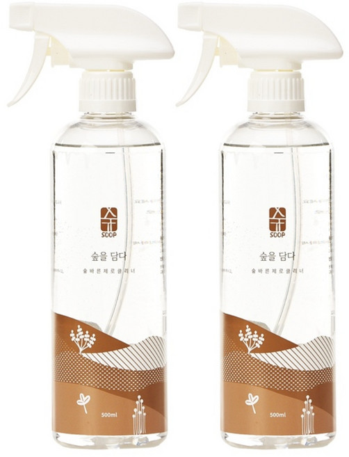 숲바른 제로클리너 (소독스프레이), 2개, 500ml