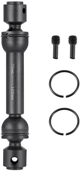 AXSPEED 스틸 헤비 듀티 드라이브 샤프트 1/10 RC 크롤러 축 SCX10 90046 AXI03007 TRX4 Bronco Defender, 04 70-100mm, 1개