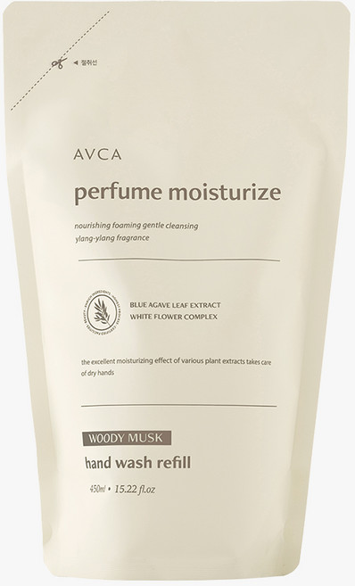 아브카 퍼퓸 핸드워시 리필 우디머스크 450ml 1개