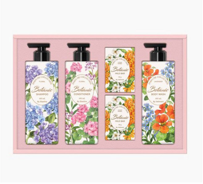 LG생활건강 보타닉 퍼퓸컬렉션 멀티케어선물세트 + 쇼핑벡, 5세트