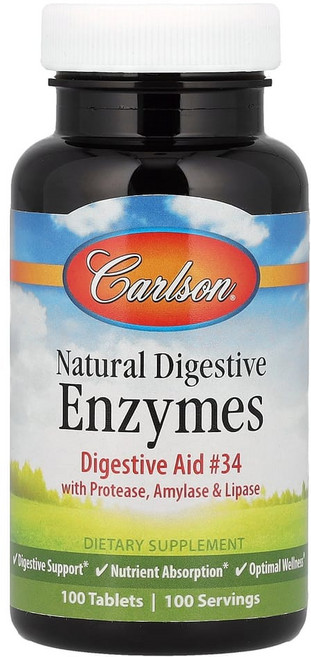 칼슨랩스 천연 소화 효소 100정, CAR06641, 1개