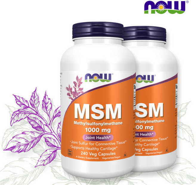 나우푸드 MSM 1000mg 베지 캡슐, 240정, 2개