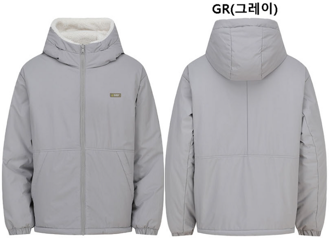 폴햄 공용 알래스카 리버서블 후드 플리스 패딩점퍼