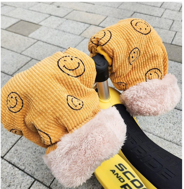 어텀31 아동용 킥보드 자전거 방한 장갑, 머스타드, 1개