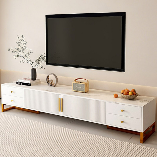 홈컴 거실장 티비다이 TV다이 티비장 서랍장 1200/1400/1600, 화이트