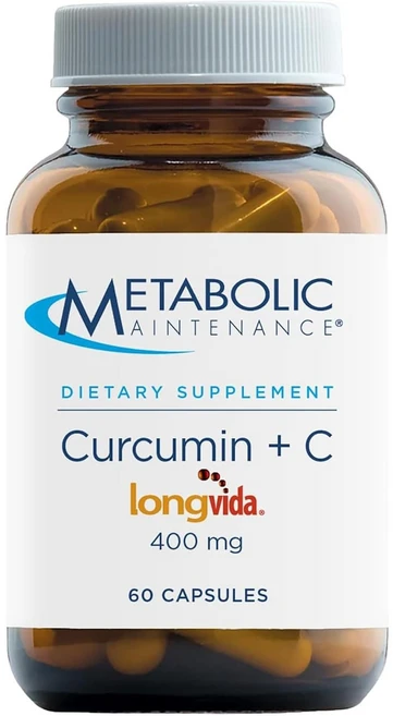 메타볼릭 커큐민 비타민 C 60정 Metabolic Maintenance Curcumin + C (Longvida) - Turmeric + Vitamin, 1개 - 쿠팡