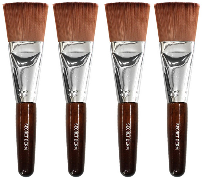 발롱뷰티 피부미용 팩붓 일반팩붓 고급팩붓 피부관리시험팩붓, 1개, 고급형팩붓 4개