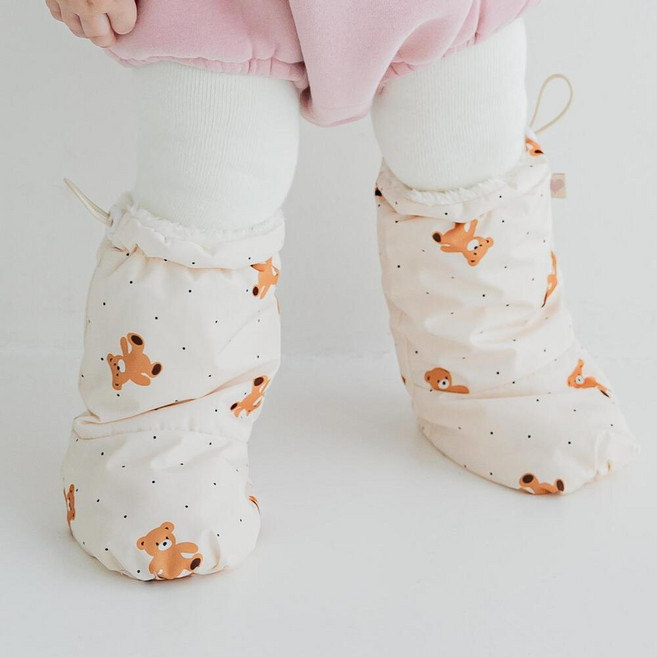 원라인 나염 아기 풋워머 발토시 수면양말