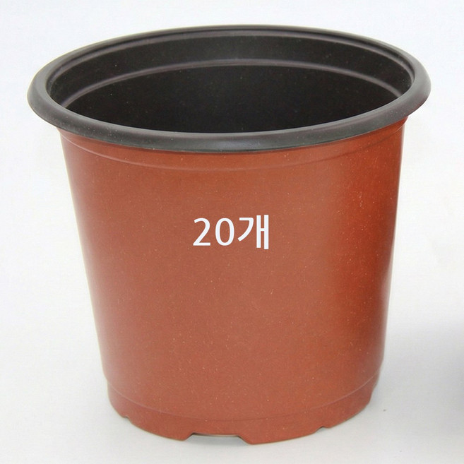 파파가든 모종화분 연질 포트 삽목분 파종화분, 20개, 브라운