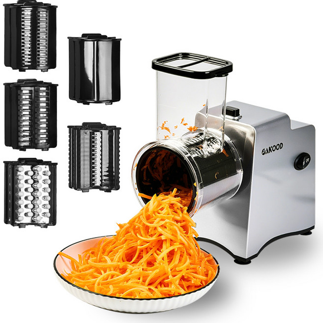 Fanood 전동 채써는기계 채칼 오토슬라이서, 1세트, 은색