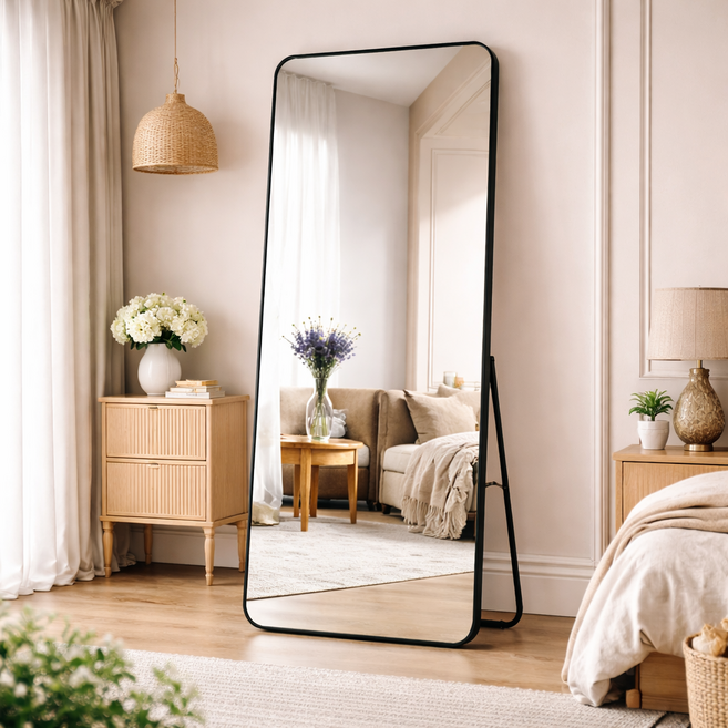 에스온컴퍼니 스탠드 전신거울, 블랙