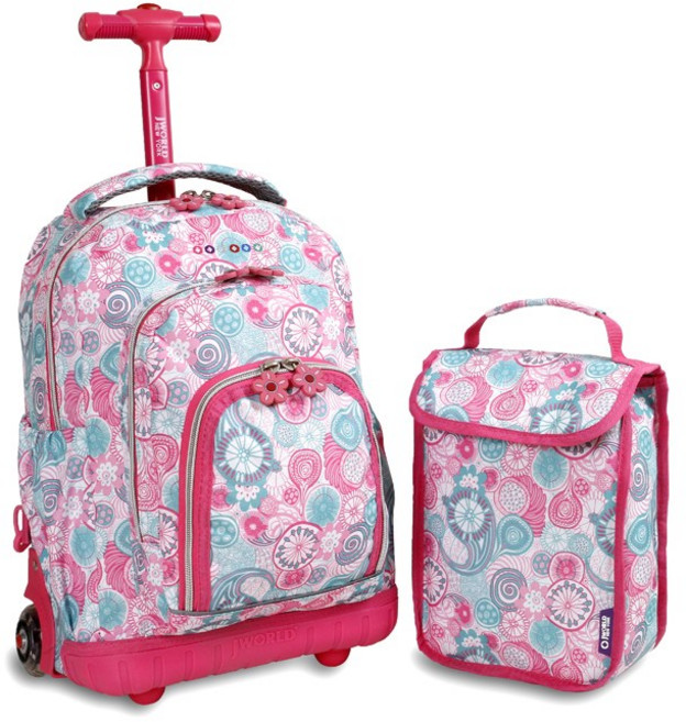 [제이월드뉴욕] 롤리팝 16인치 롤링백팩 기내용 캐리어 초등학생 학원가방 여행가방 (블루라스베리 RBS-16LSP)