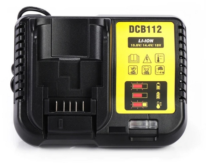 14.4V DCB115 배터리 12V 충전기 10.8V DCB105 DCB205 디월트용 DCB120 DCB107 DCB203 DCB206 2A DCB112 18 1)For Bosch - 미국, 1개