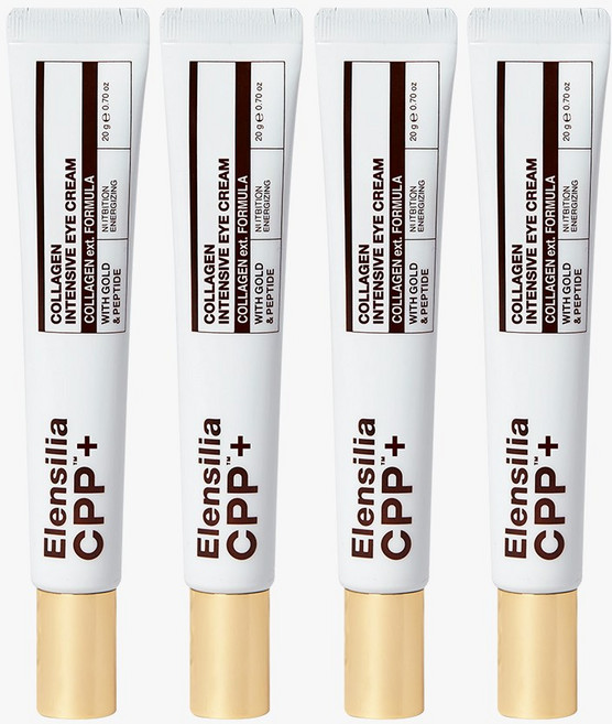 [엘렌실라] 프랑스 콜라겐 함유 주름개선 리프팅 아이크림 눈가주름 눈가탄력 보습 눈가안티에이징 눈가전용 콜라겐 펩타이드 단백질 아미노산 아이크림, 20g, 4개