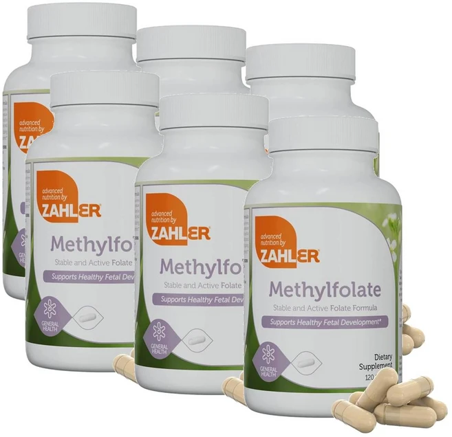 자일러 메틸 엽산 1000mcg 캡슐 Zahler Methylfolate, 6개, 120정 - 쿠팡
