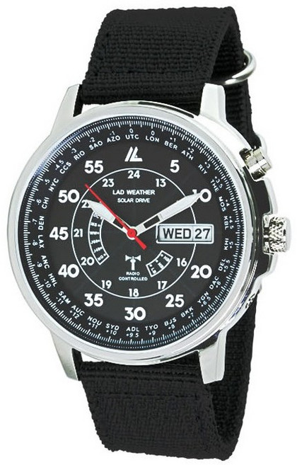 [일본정품]LAD WEATHER 태양열 워치 전파 방수 솔라 손목시계