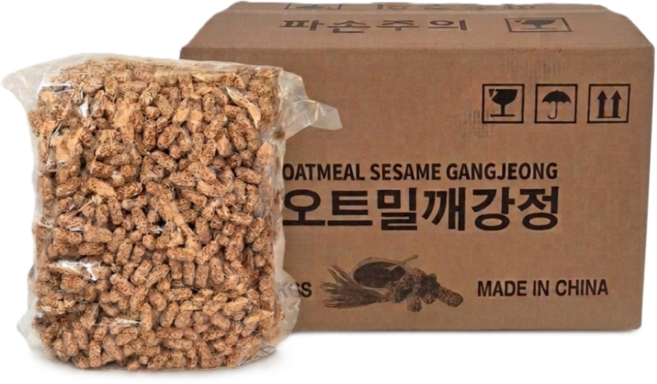오트밀깨강정 5kg 대용량/업소용/소분용/웰빙간식/영양간식/부모님간식/시장간식/옛날과자, 1개
