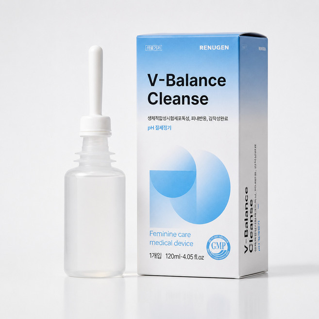 [프리미엄 의료기기] 리누젠 V-Balance Cleanse 질세정기 120mL x 6입 | 질세정제 여성청결제 | pH 밸런스 저자극 Y존 케어 | 저자극테스트완료 | 약국 판매, 120g, 6개