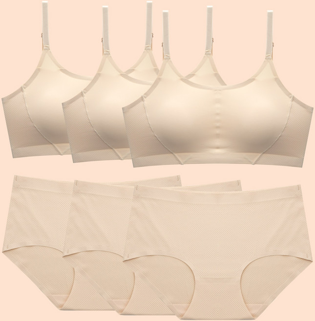 아이엠속옷 주니어 3단계 청소년 브라팬티 3종 세트 중학생 여학생 속옷